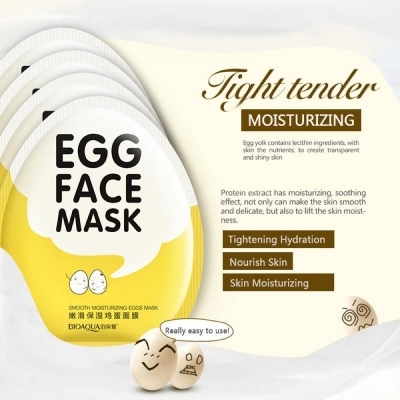Bioaqua Egg Face Sheet Mask for Nourishing & Smoothing Skin 25g