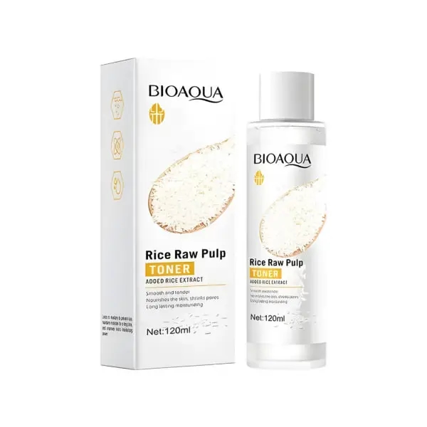Bioaqua Rice Raw Pulp Toner for Long-lasting Moisturizing Skin 120ml