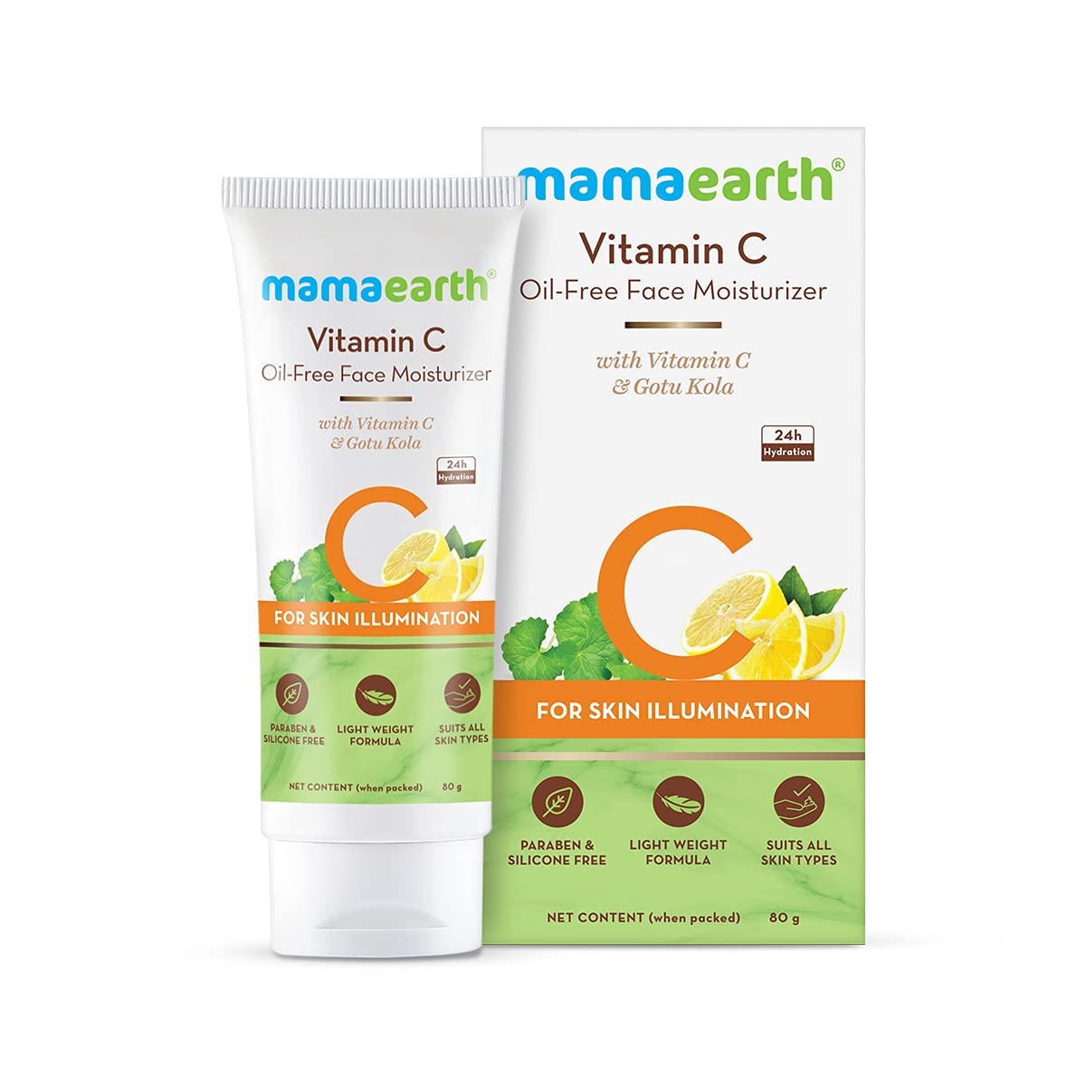 Mamaearth Vitamin C Oil-Free Face Moisturizer for All Skin Types 80g