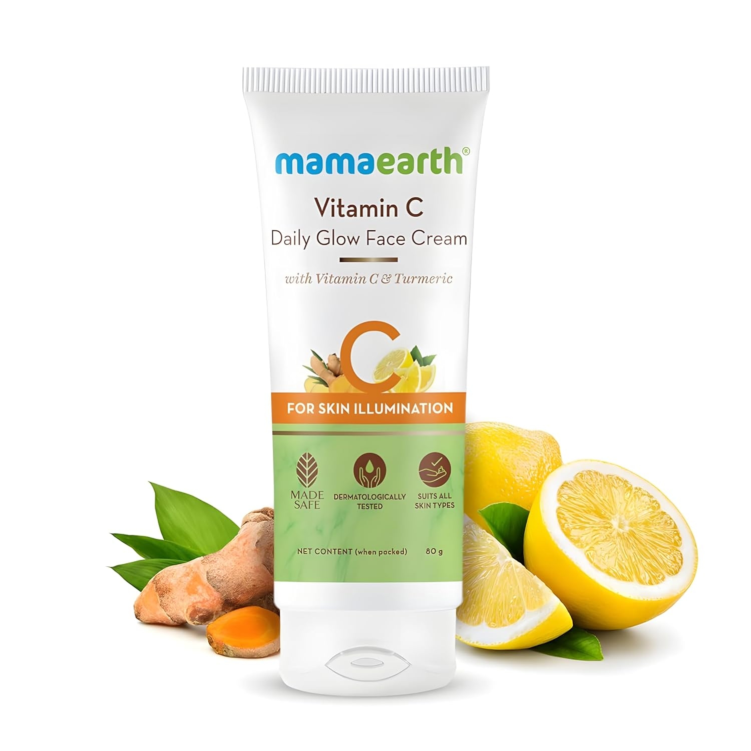 Mamaearth Vitamin C Daily Glow Face Cream with Turmeric 80g