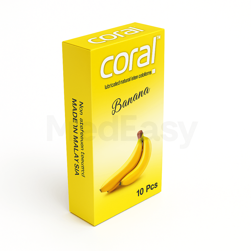 Coral Banana Flavor Premium Condoms