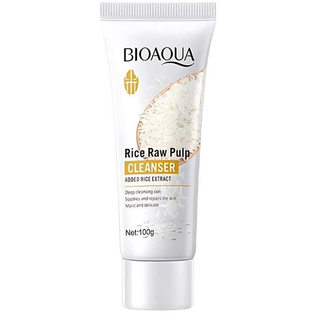 Bioaqua Rice Raw Pulp Cleanser for All Skin Types 100ml
