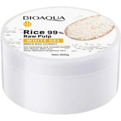 Bioaqua Rice 99% Raw Pulp White Gel for Brightening & Hydrating Skin 300g