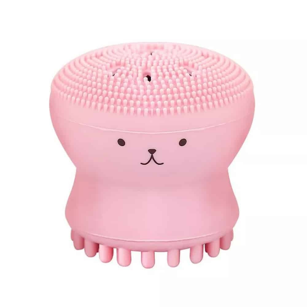 Laikou Octopus Silicone Facial Brush Pink 1pc