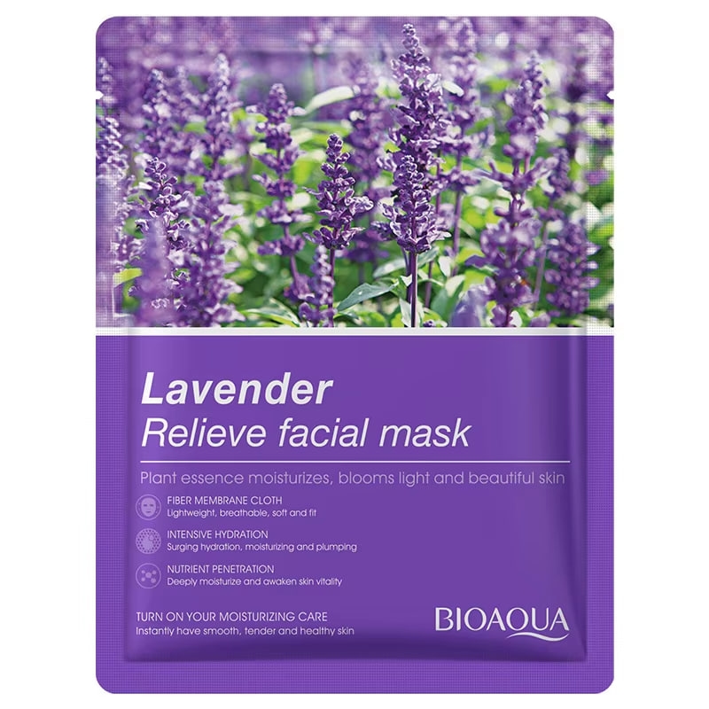 Bioaqua Lavender Relieve Facial Mask for All Skin Types 35g