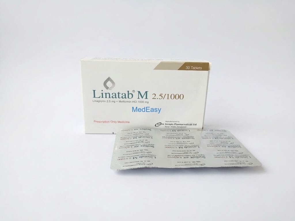 Linatab M 2.5 mg + 1000 mg