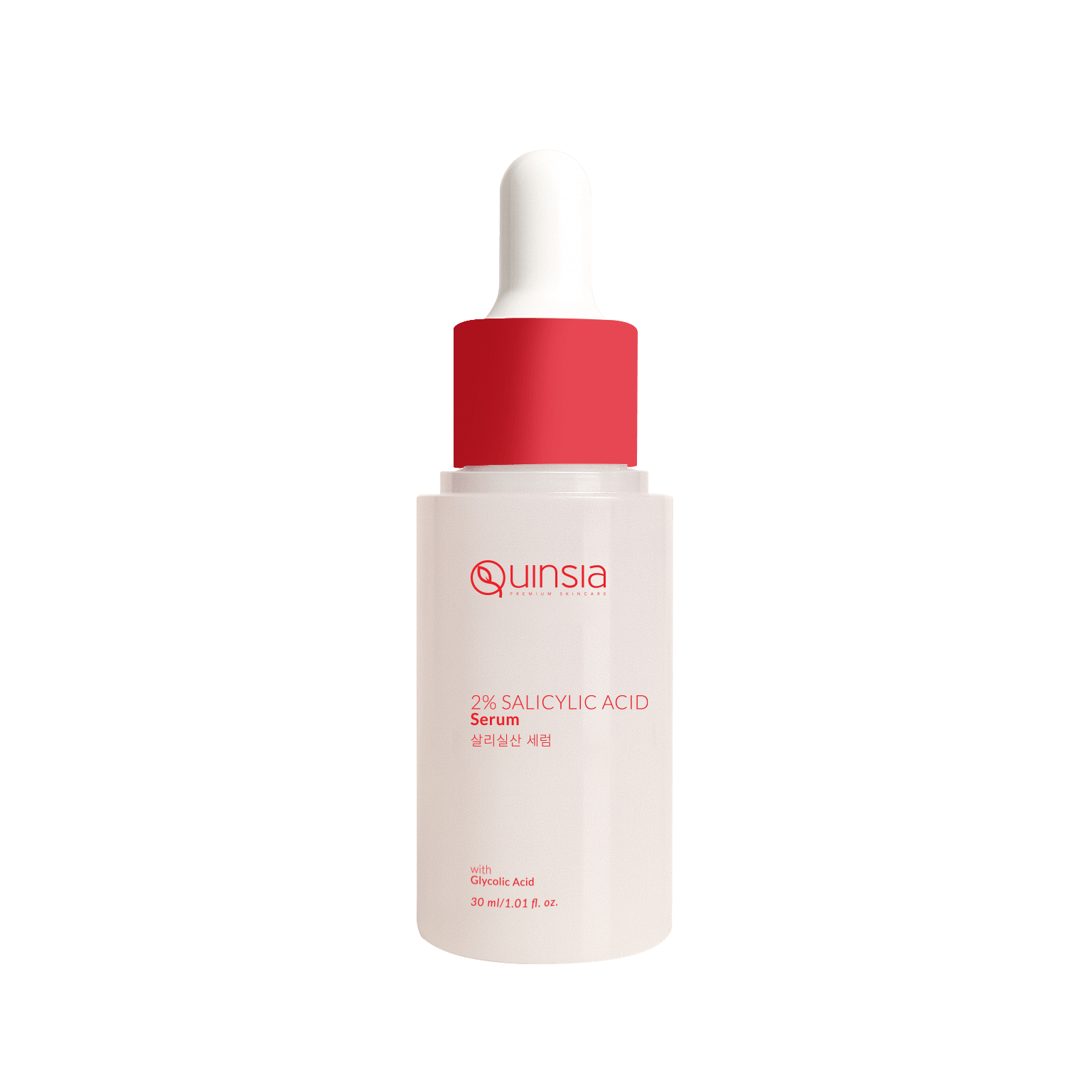 Quinsia 2% Salicylic Acid Serum with Glycolic Acid for All Skin Types 30ml