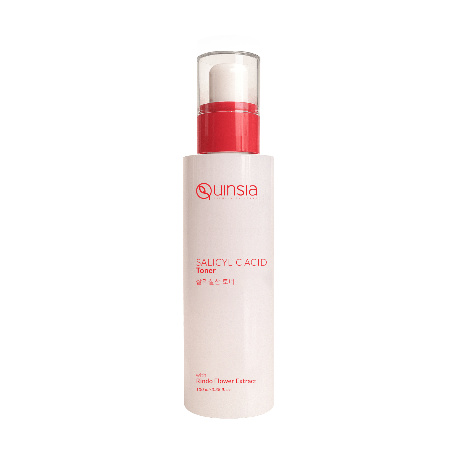 Quinsia Salicylic Acid Toner with Rindo Flower Extract for Reducing Inflammation 100ml