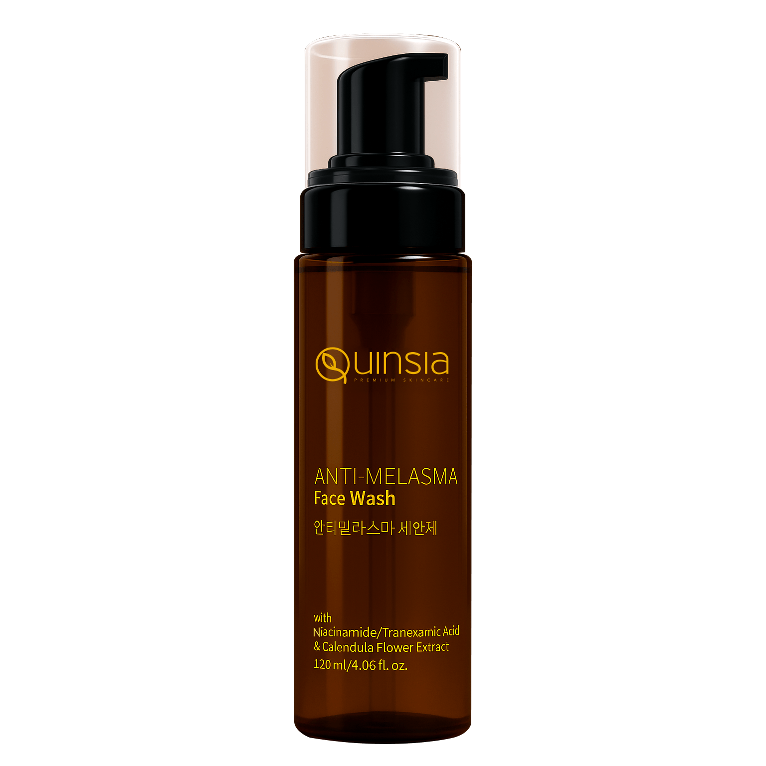 Quinsia Anti-Melasma Face Wash with Niacinamide/ Tranexamic Acid & Calendula Flower Extract 120ml
