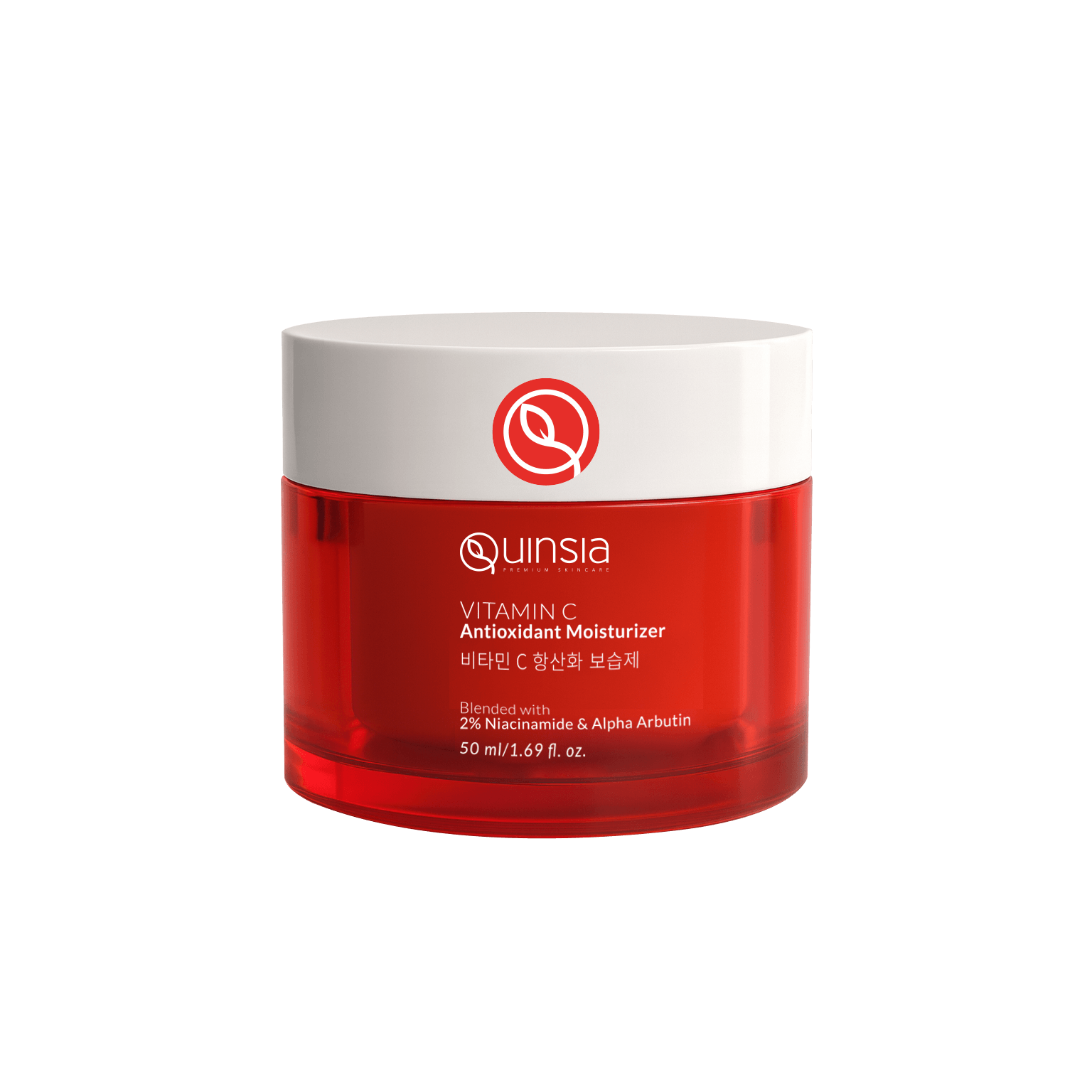 Quinsia Vitamin C Antioxidant Moisturizer with 2% Niacinamide & Alpha Arbutin 50ml