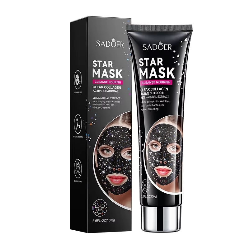 Sadoer Star Mask Active Charcoal Mask with Collagen 100g