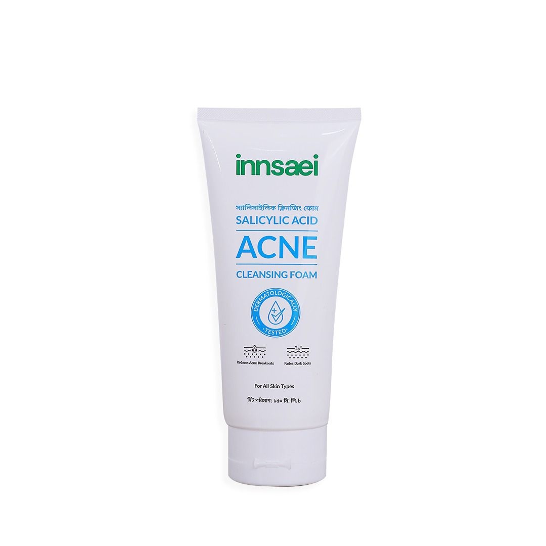 Innsaei Salicylic Acid Acne Solution Cleansing Foam For All Skin Types 150ml