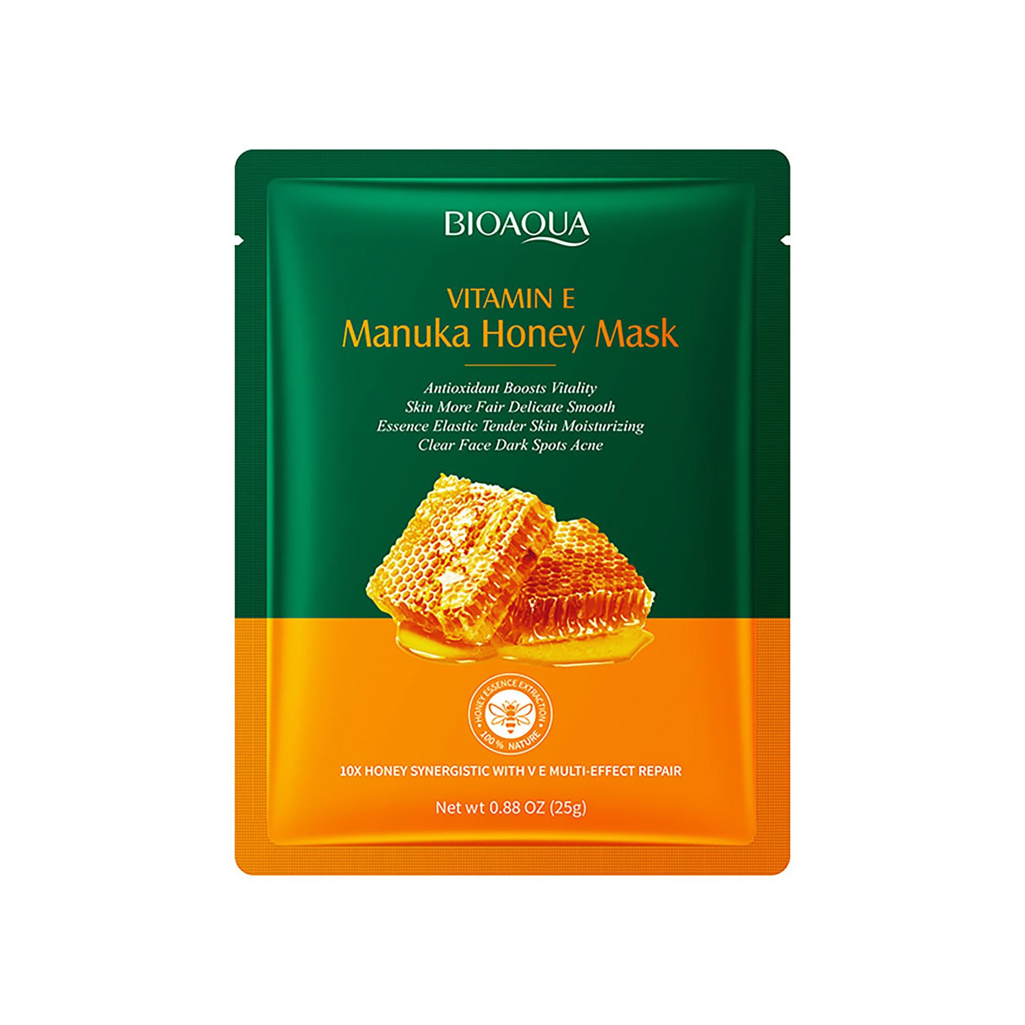 Bioaqua Vitamin E Manuka Honey Sheet Mask for All Skin Types 25g