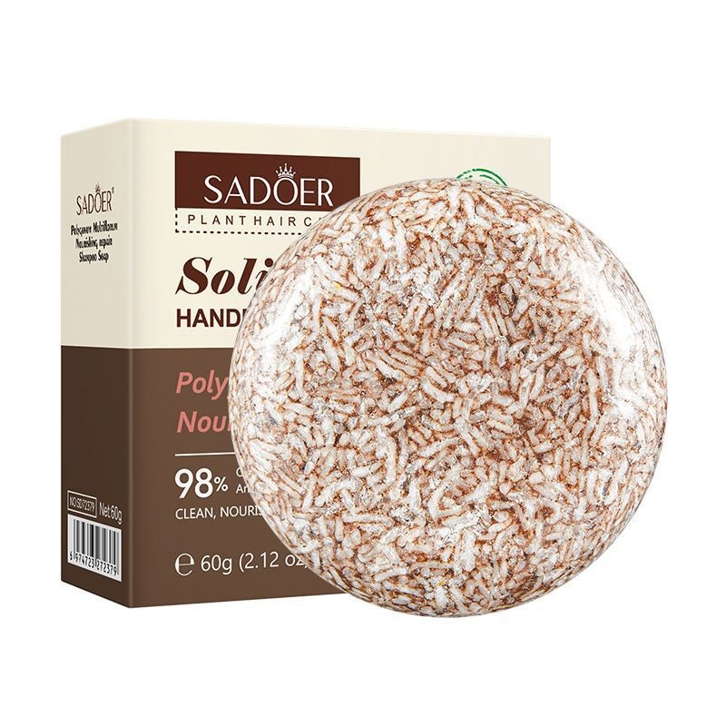Sadoer Solid Shampoo Handmade Soap with Polygonum Multiflorum 60g