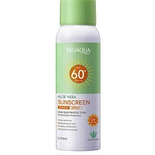 Bioaqua Aloe Vera Sunscreen Repair Spray SPF60+ PA+++ for Refreshing Oil Free Skin 150ml