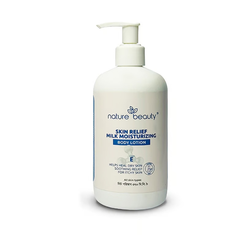 Nature Beauty Skin Relief Milk Mosturizing Body Lotion for All Skin Types 370ml