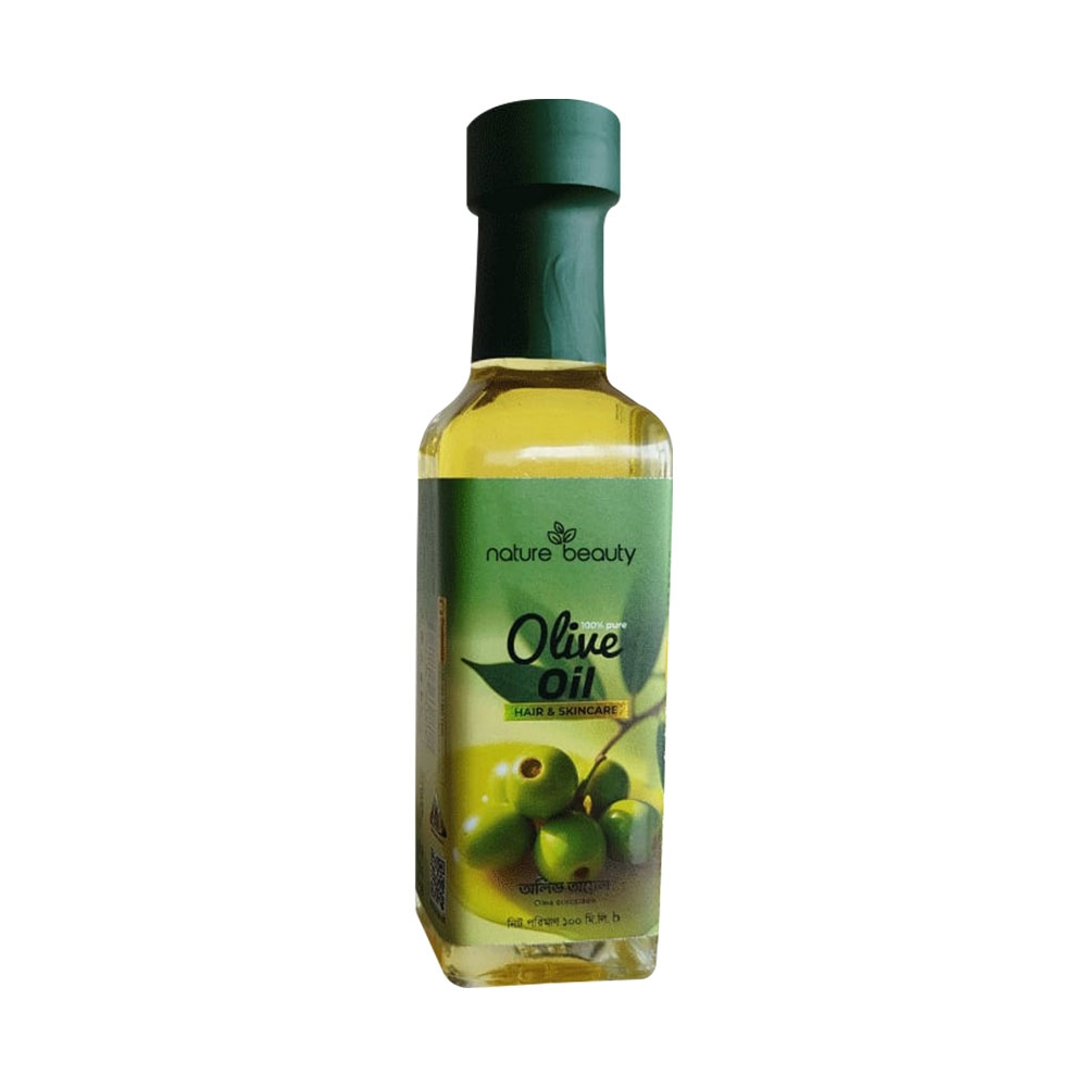 Nature Beauty Olive Oil Glass for Hair & Skincare 100ml