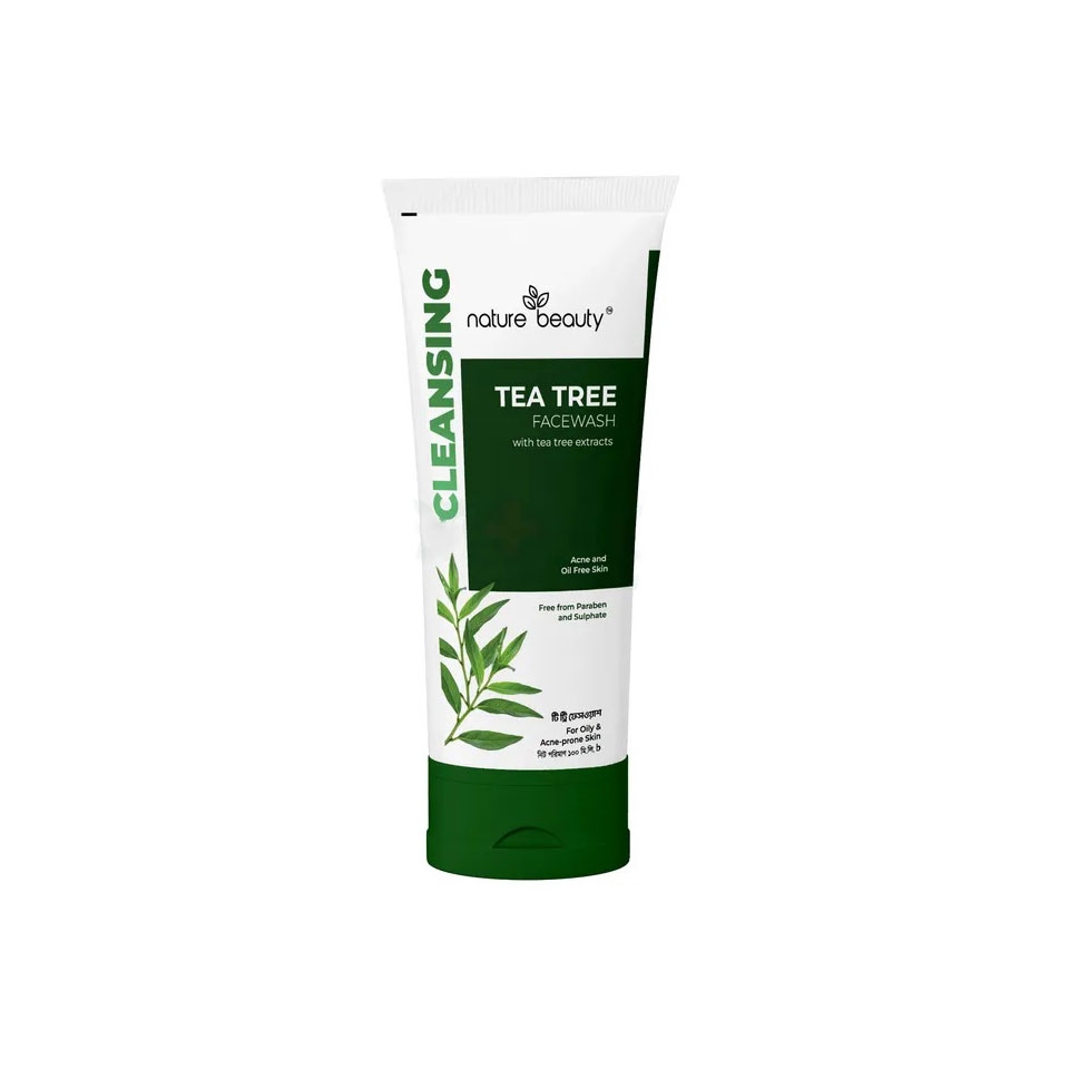 Nature Beauty Tea Tree Face Wash for Oily & Acne-prone Skin 100ml