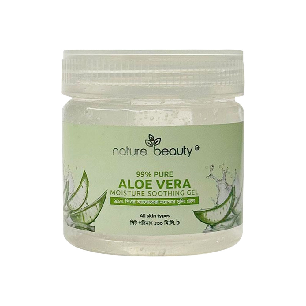 Nature Beauty Aloe Vera Moisture Soothing Gel for Deep Hydration 130ml