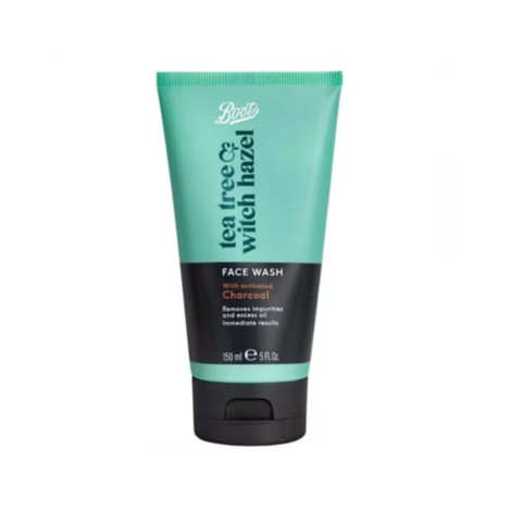 Boots Tea Tree & Witch Hazel Charcoal Face Wash 150ml