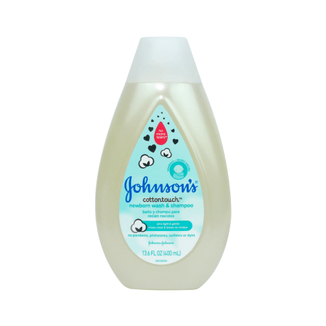 Johnsons Cottontouch Newborn Baby Wash & Shampoo 400ml