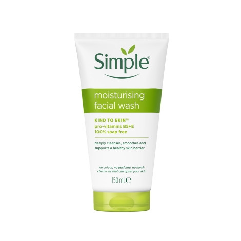 Simple Kind to Skin 100% Soap Free Moisturising Face Wash 150ml