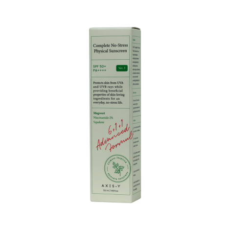 Axis-Y Complete No-Stress Physical Sunscreen SPF50 50ml