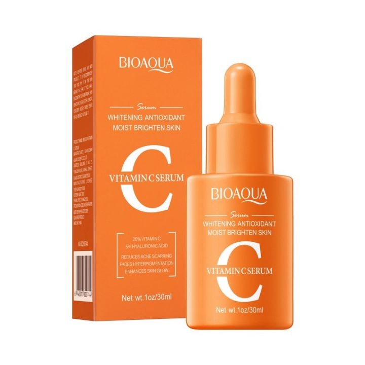 Bioaqua Vitamin C Whitening Antioxidant Brightening Serum for Hydrating & Refreshing Skin 30ml