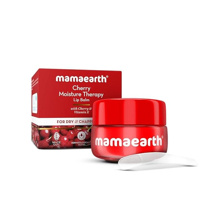 Mamaearth Cherry Moisture Therapy Lip Balm with Vitamin E 15gm