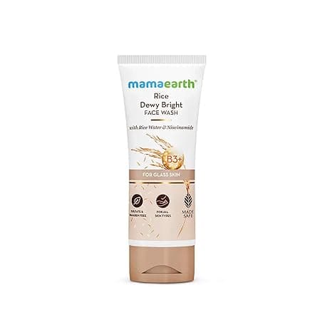 Mamaearth Rice Dewy Bright Face Wash with Niacinamide for Glass Skin 100ml