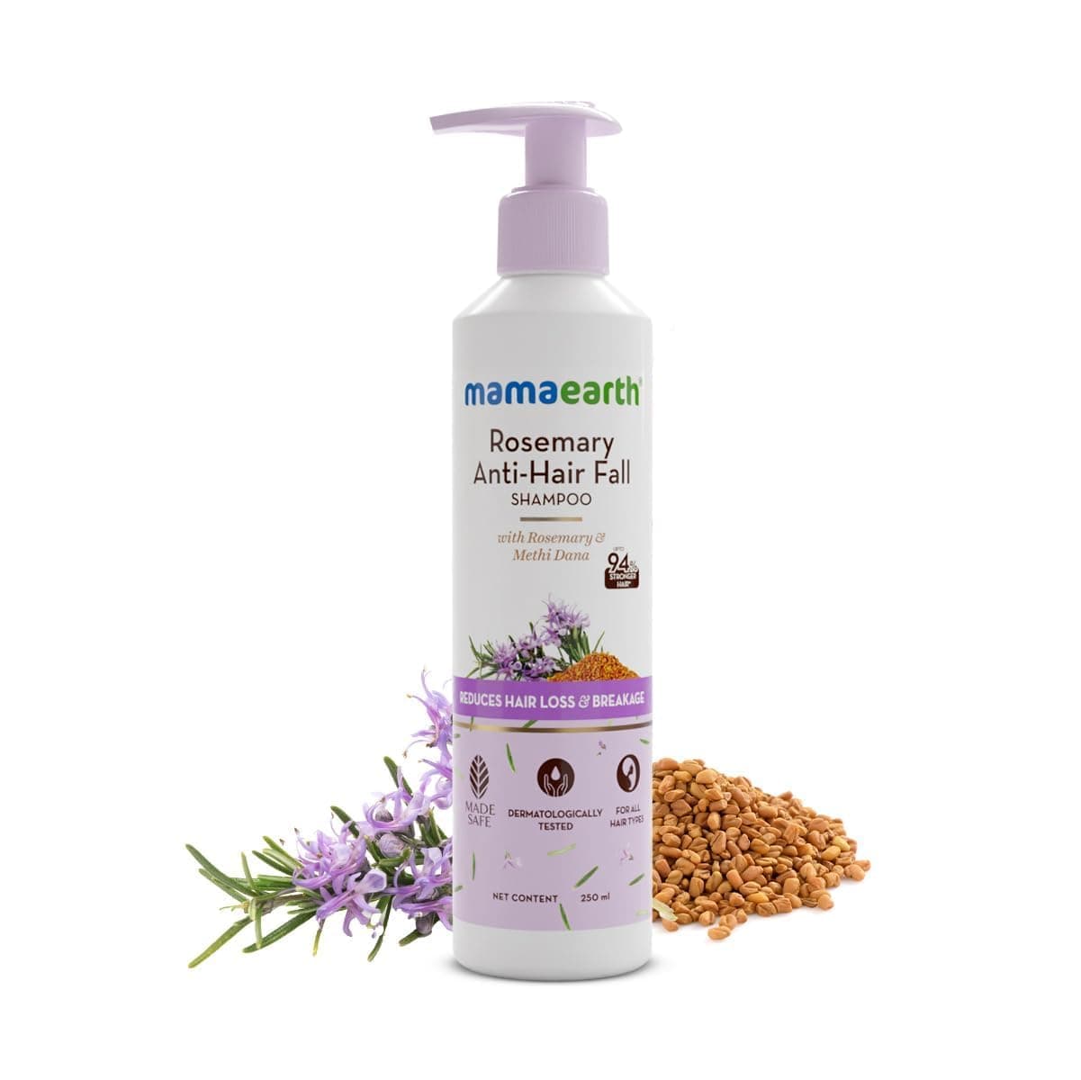 Mamaearth Rosemary Anti-Hair Fall Shampoo with Methi Dana 250ml