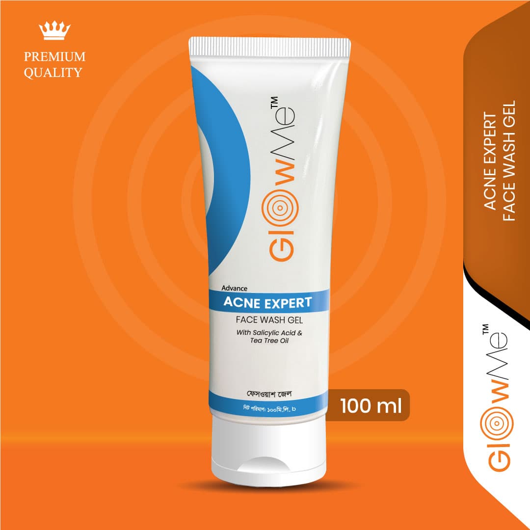 Glow Me Acne Expert Face Wash Gel with Salicylic Acid & Tea Tree Oil 100ml
