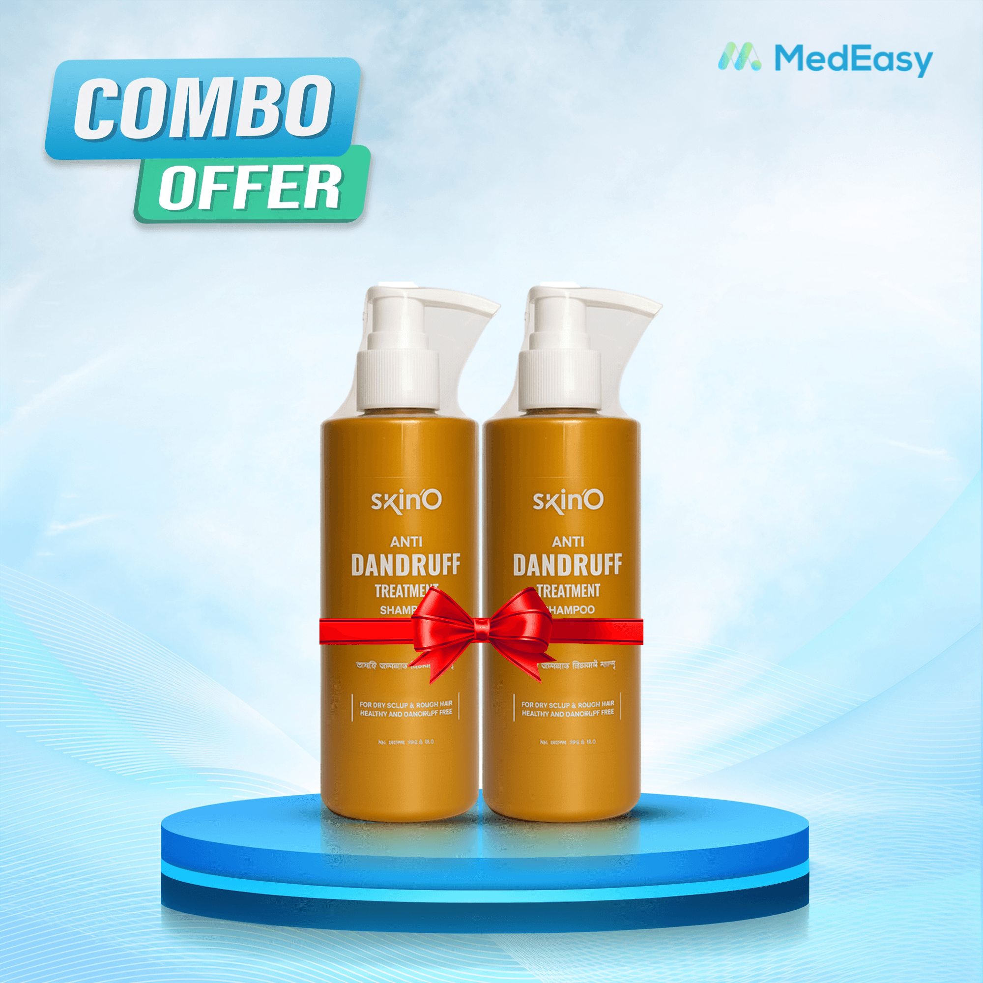 SkinO Anti Dandruff Treatment Shampoo for Dry Scalp Buy 1 Get 1
