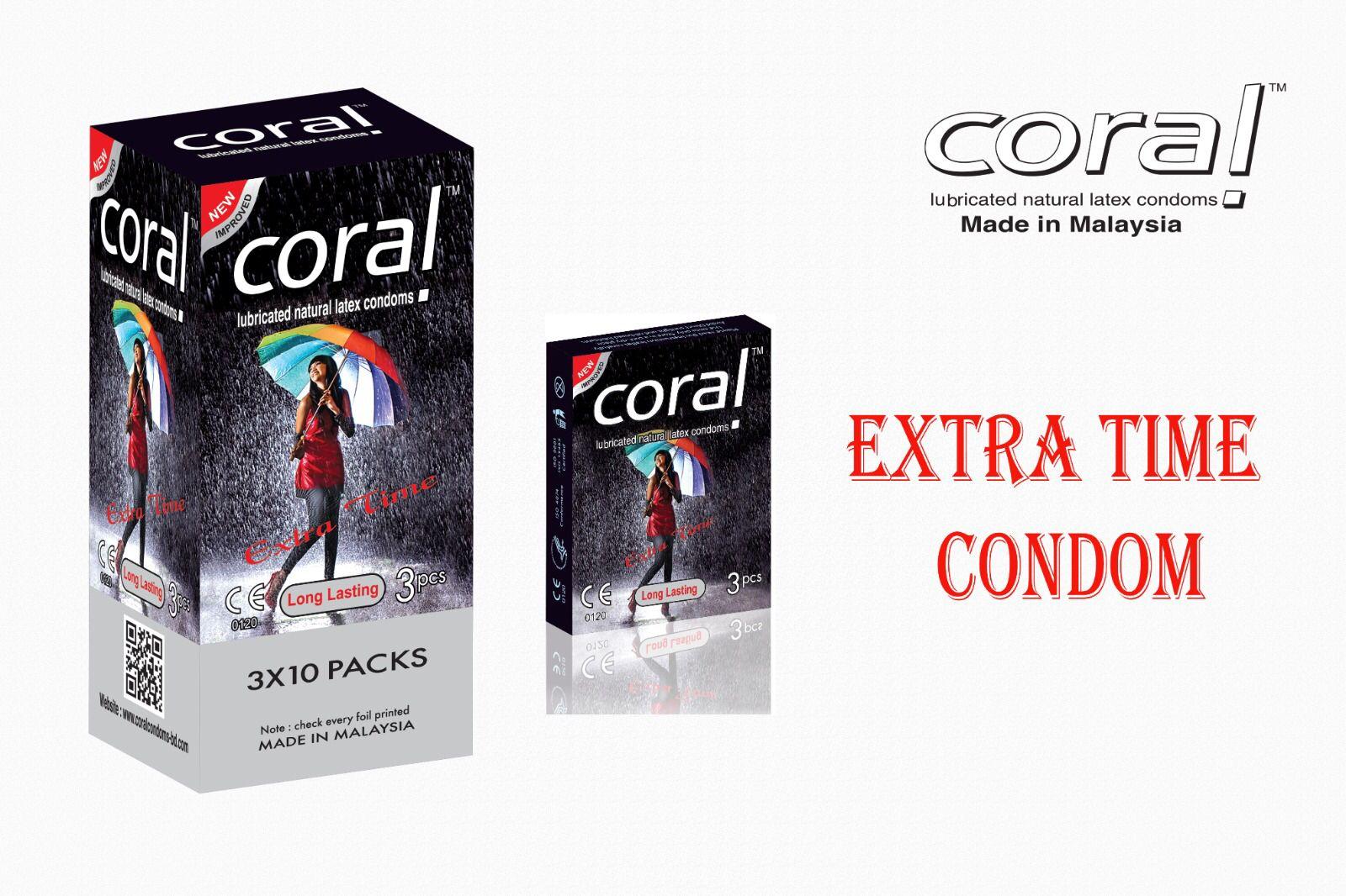 Coral Extra Time Condoms