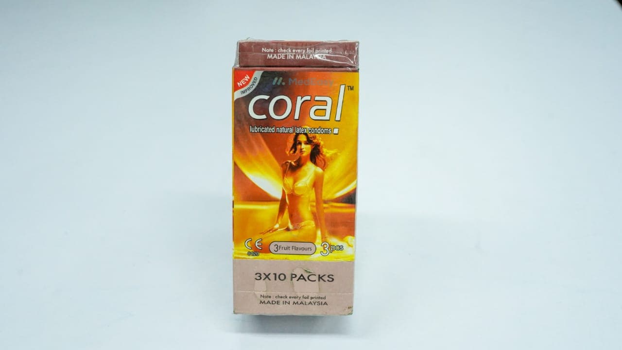 Coral Condoms 3 Fruit Flavour Lady