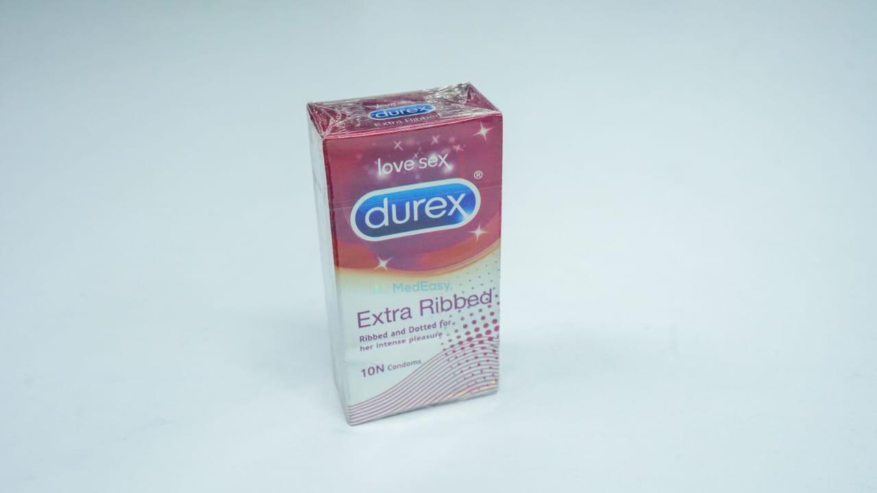 Durex Extra Ribbed Love Sex Condoms