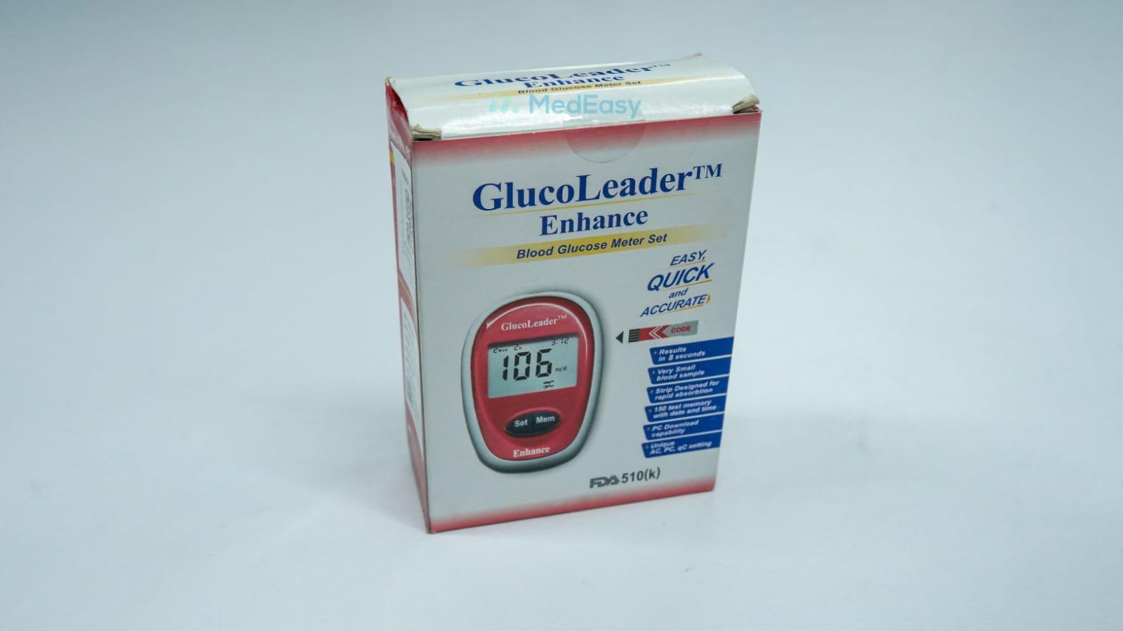 GlucoLeader Enhance Red Meter