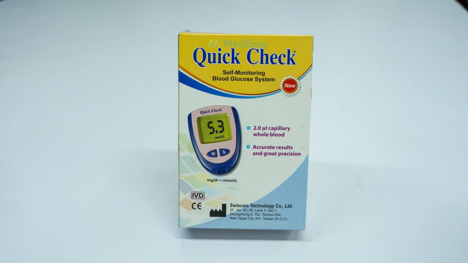 Quick Check Blood  Glucose Meter