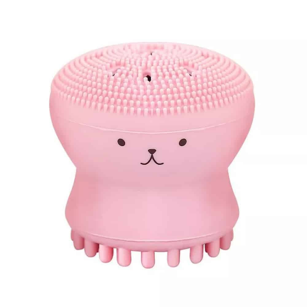 Laikou Octopus Silicone Facial Brush Pink 1pc