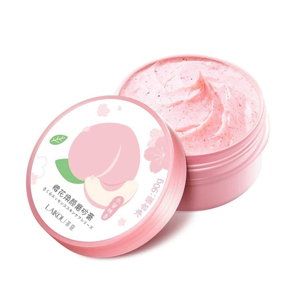Laikou Peach Exfoliating Scrub for Removing Dead Skin 90g