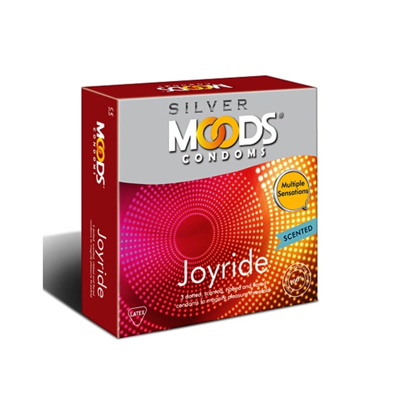 Moods Silver Joyride Multiple Sensation Condom 3pc