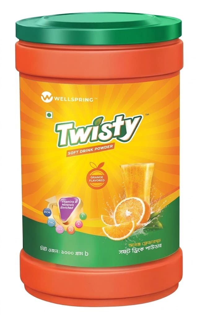 Twisty Soft Drink Orange Flavour