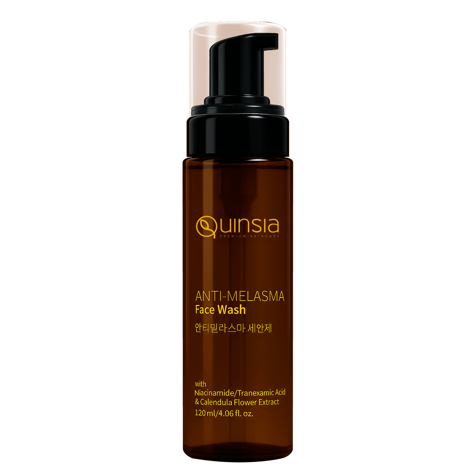 Quinsia Anti-Melasma Face Wash with Niacinamide/ Tranexamic Acid & Calendula Flower Extract 120ml