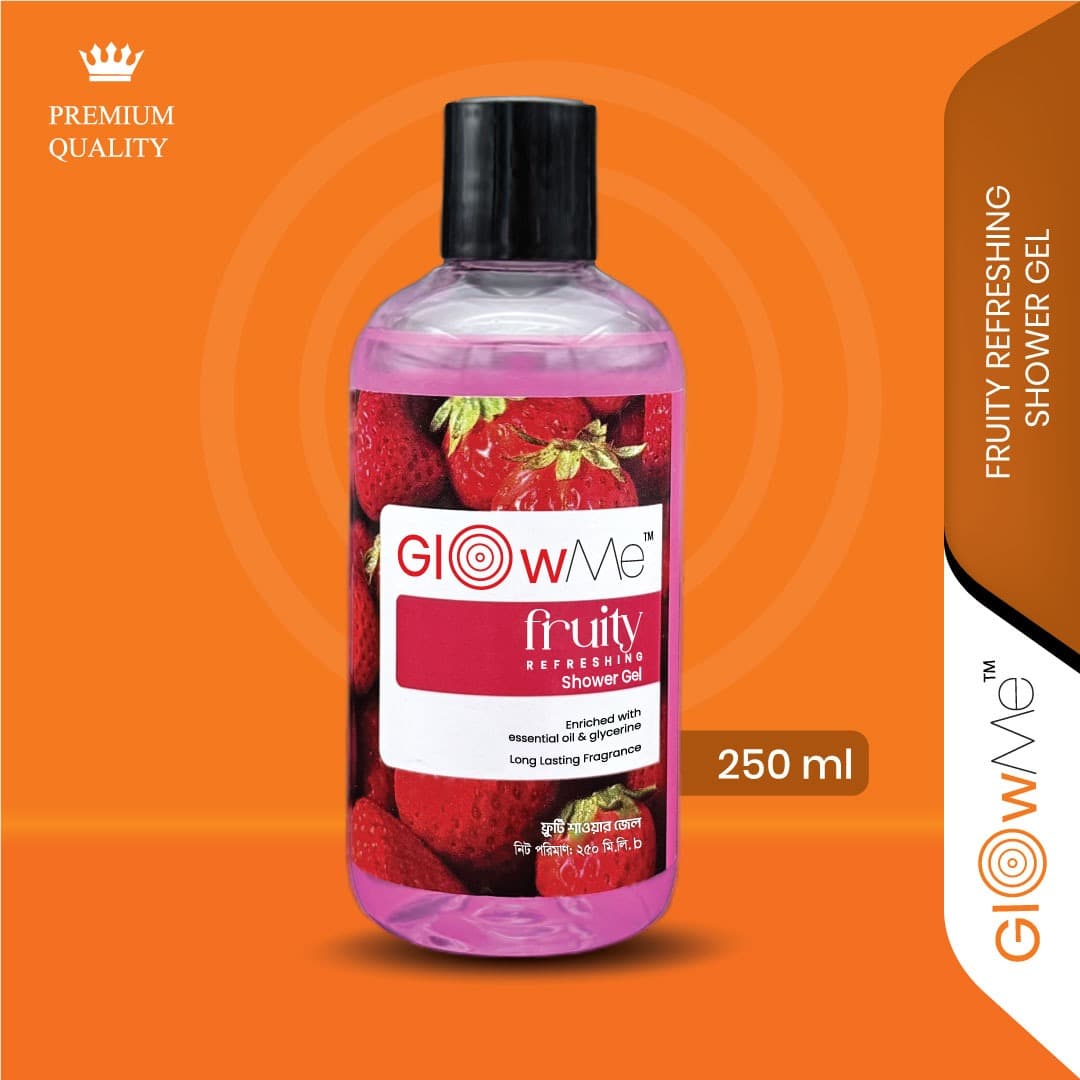 Glow Me Fruity Refreshing Shower Gel Enriched with Essential Oil & Glycerine 250ml