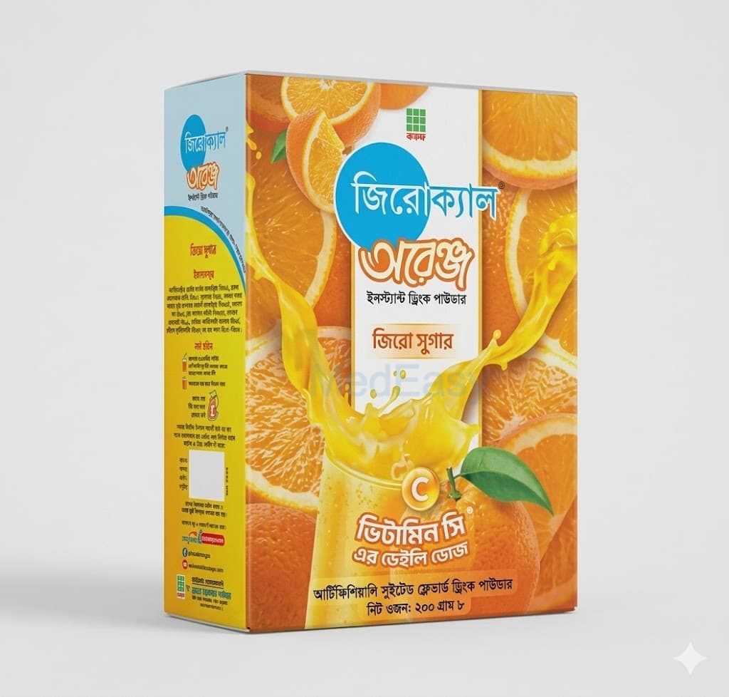 Zerocal Orange Instant Drink Powder