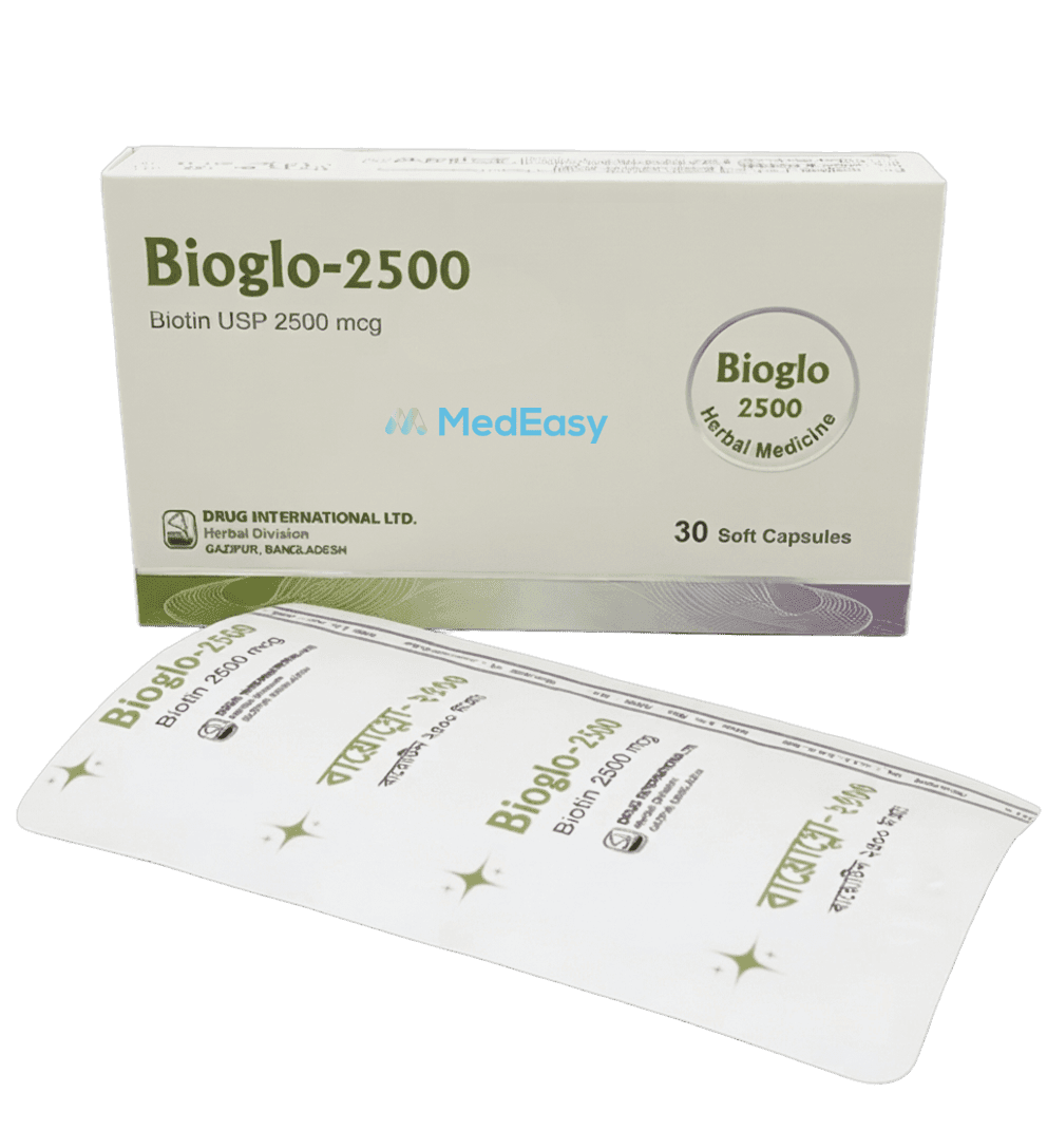Bioglo 2500 mcg Capsule strip