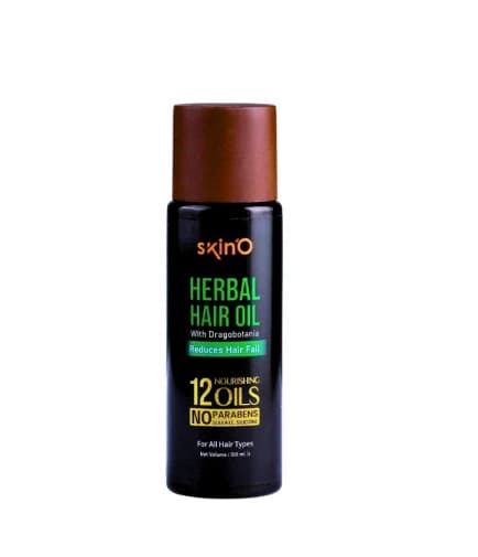 SkinO Herbal Hair Oil with Dragobotania Reduces Hair Fall for All Skin Types 100ml
