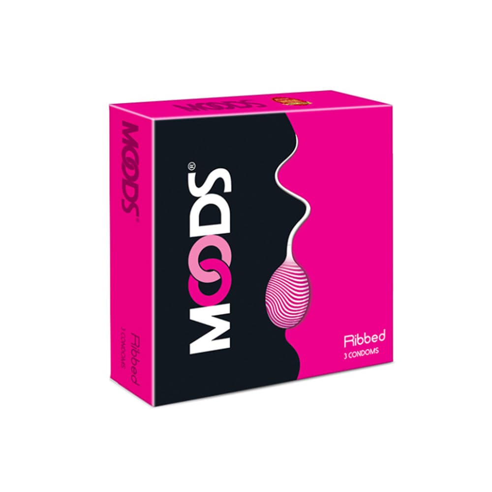 Moods Panache Ribbed Condom 3pc