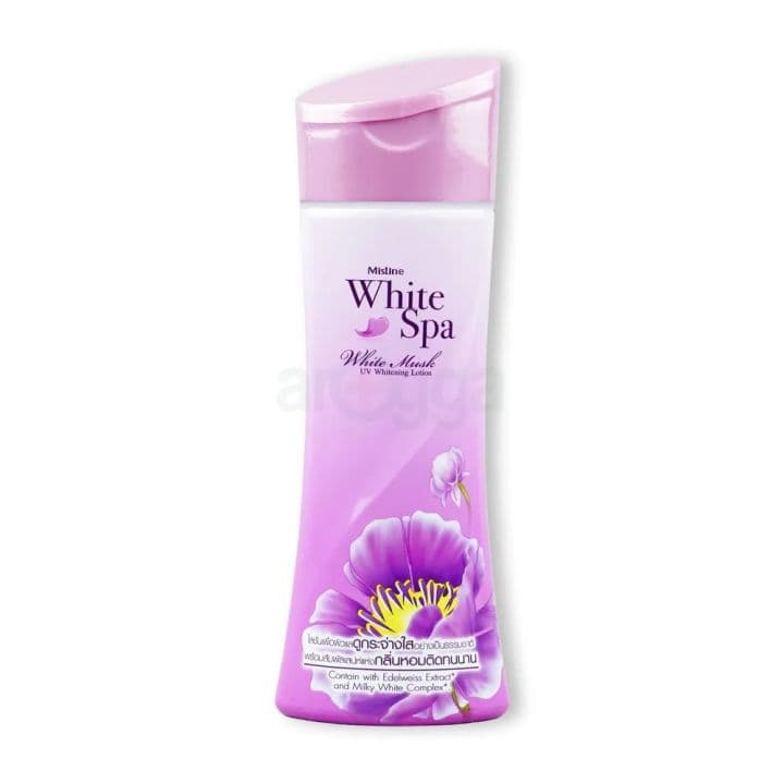 Mistine White Spa White Musk UV Whitening Lotion with Edelweiss Extract 200ml