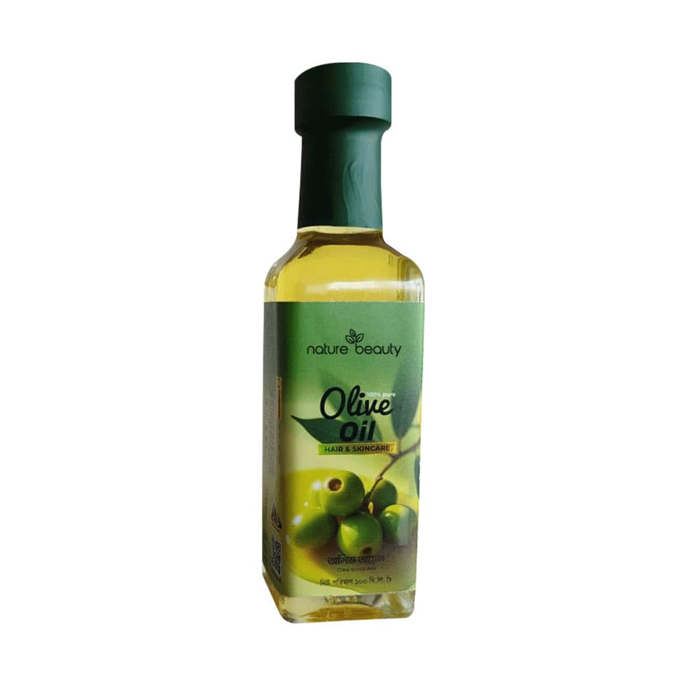 Nature Beauty Olive Oil Glass for Hair & Skincare 100ml